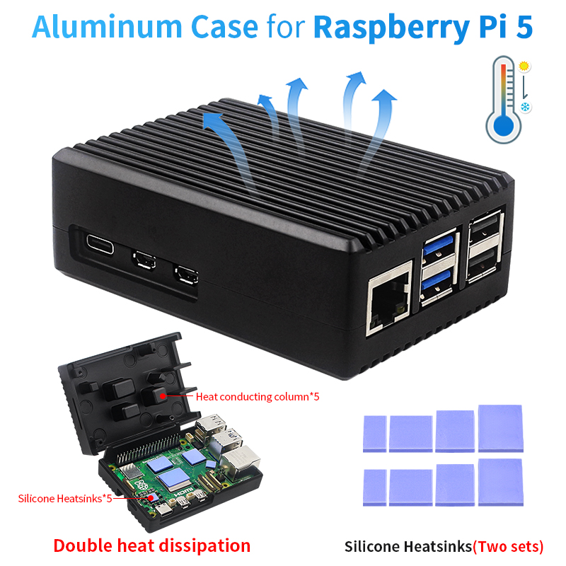 Argon One V3 M.2 Nvme Case - Obudowa ze stopu aluminium Raspberry Pi